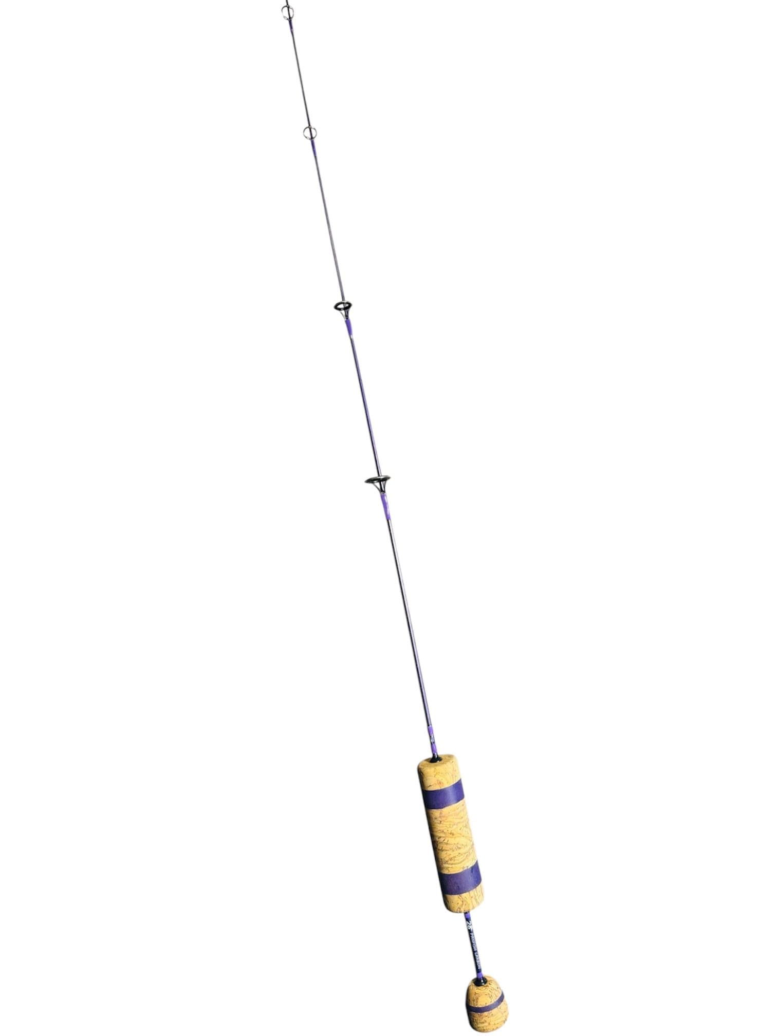 28" Metallic Purple Panfish Carbon, Purple Thread, Custom Cork/EVA Mix Split Grip