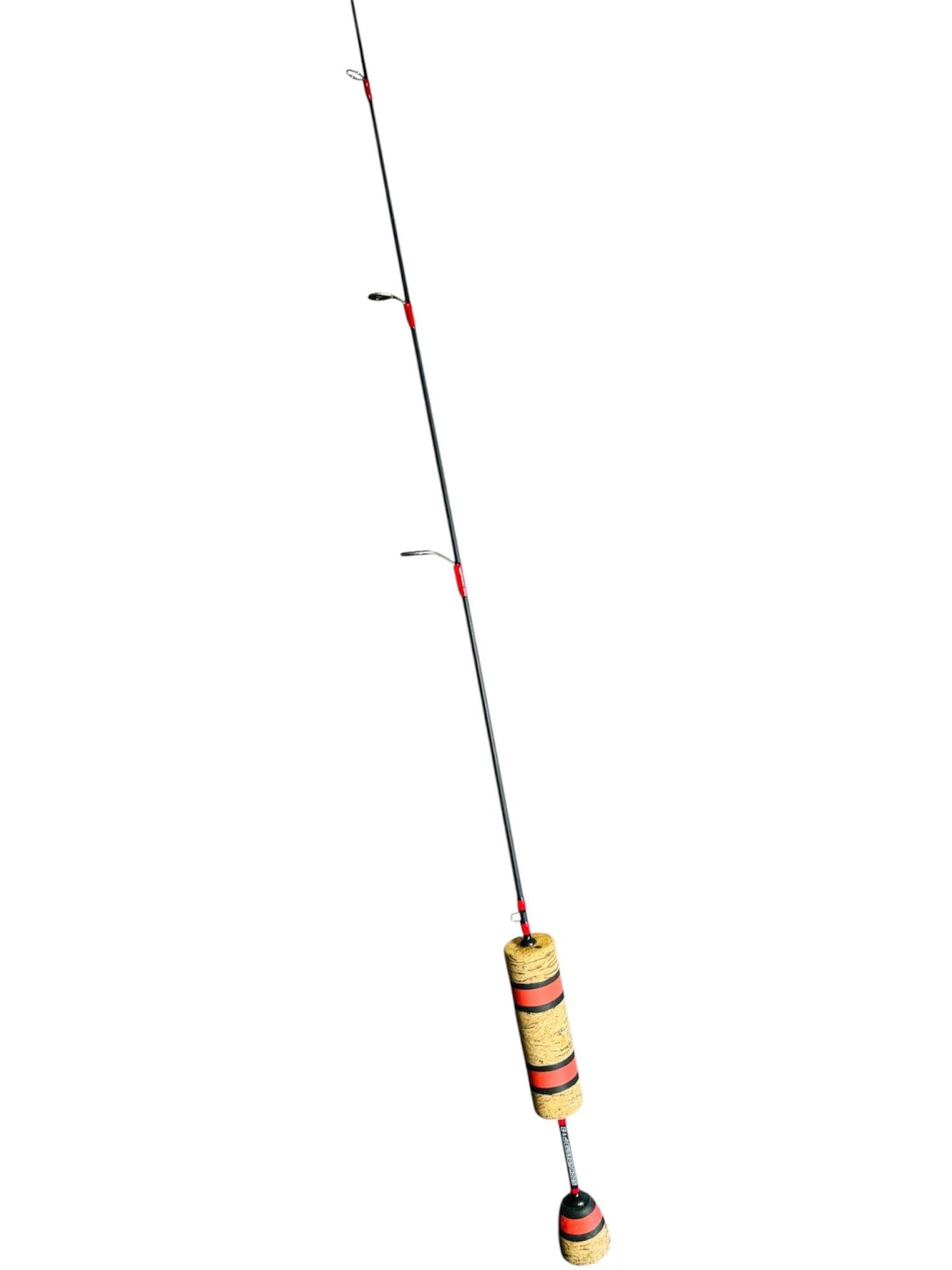 32" Black Panfish Carbon, Red Thread, Custom Cork/EVA Mix Split Grip