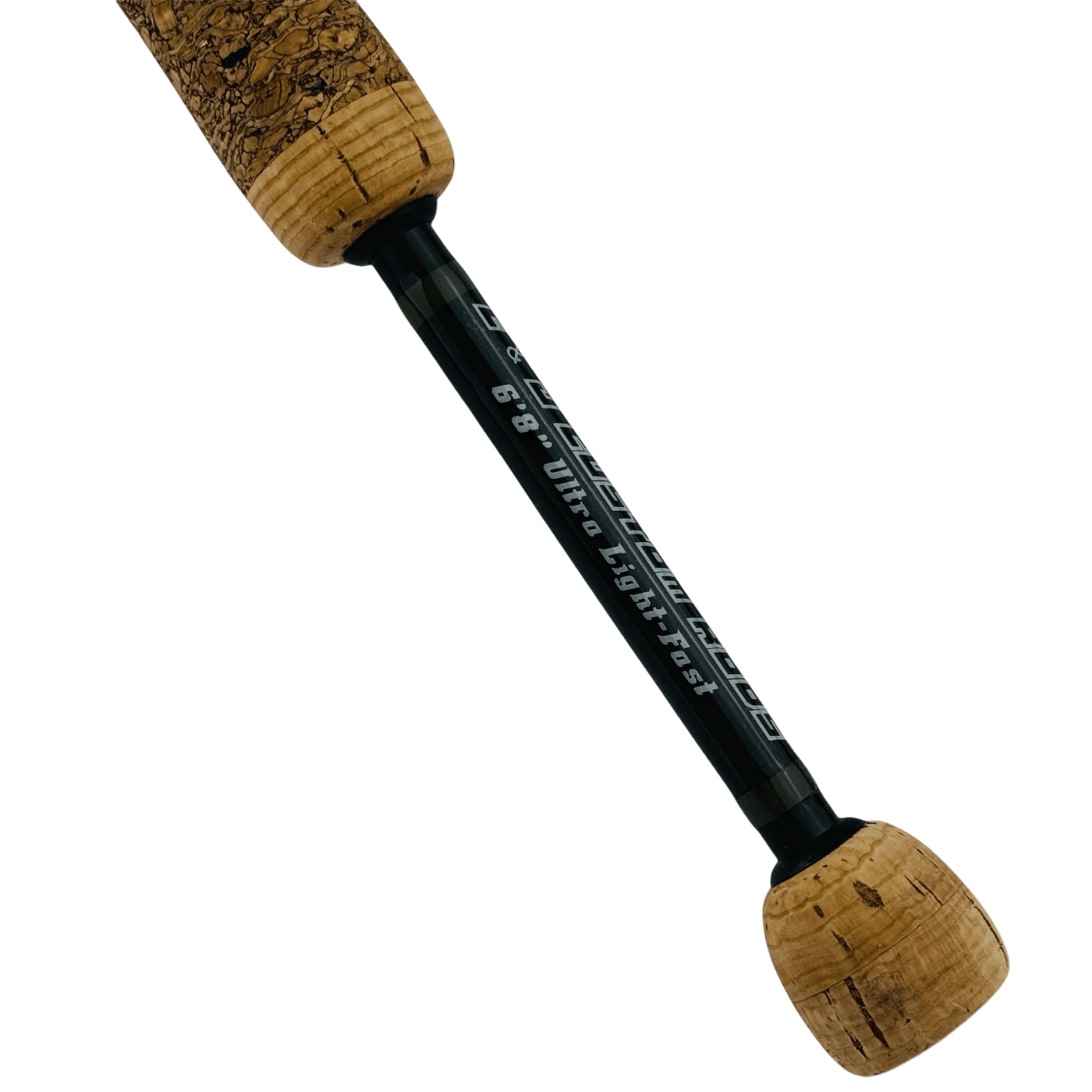 Custom Cork Handle with Dark Green Thread Accents